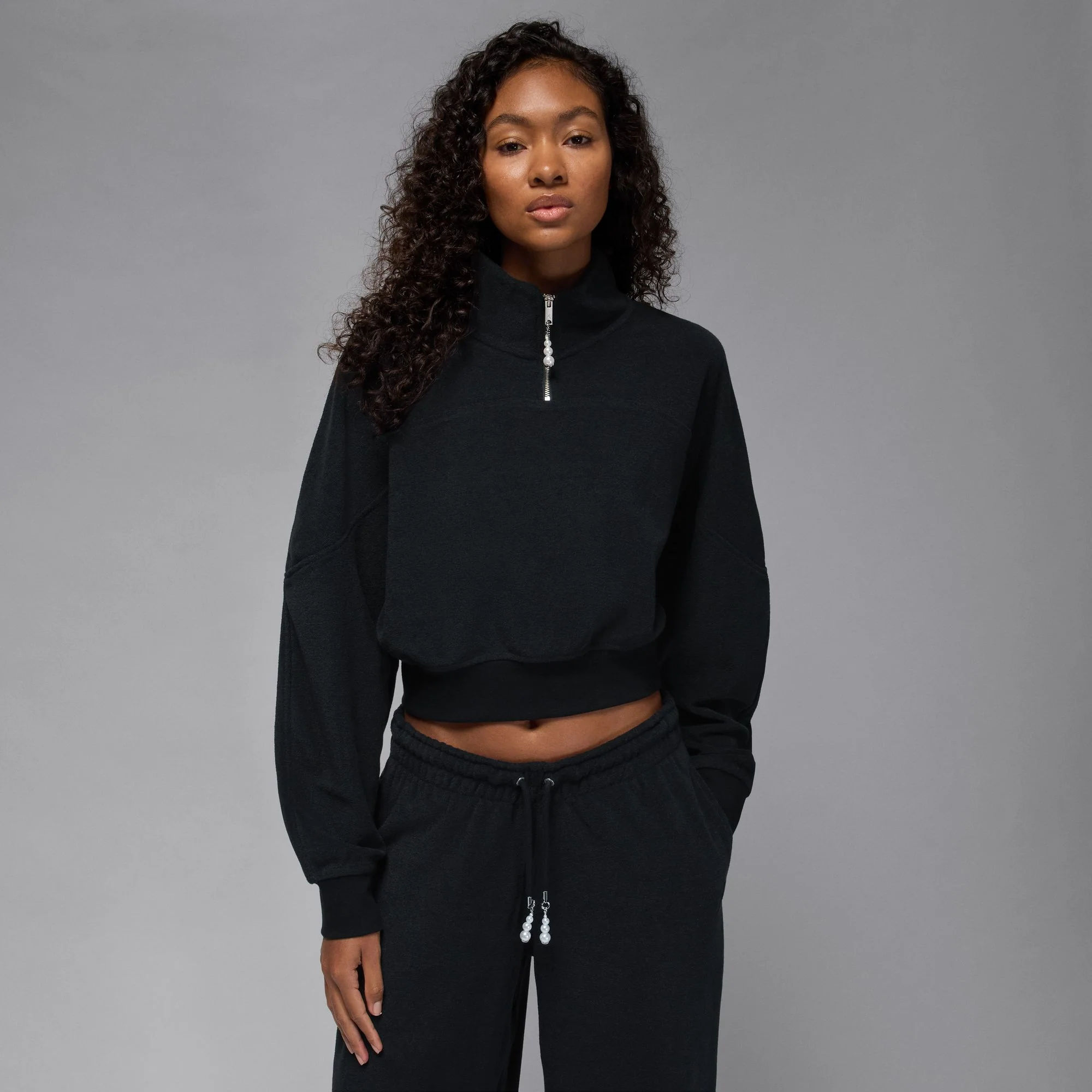 W JORDAN FLIGHT FLEECE QUARTER-ZIP TOP