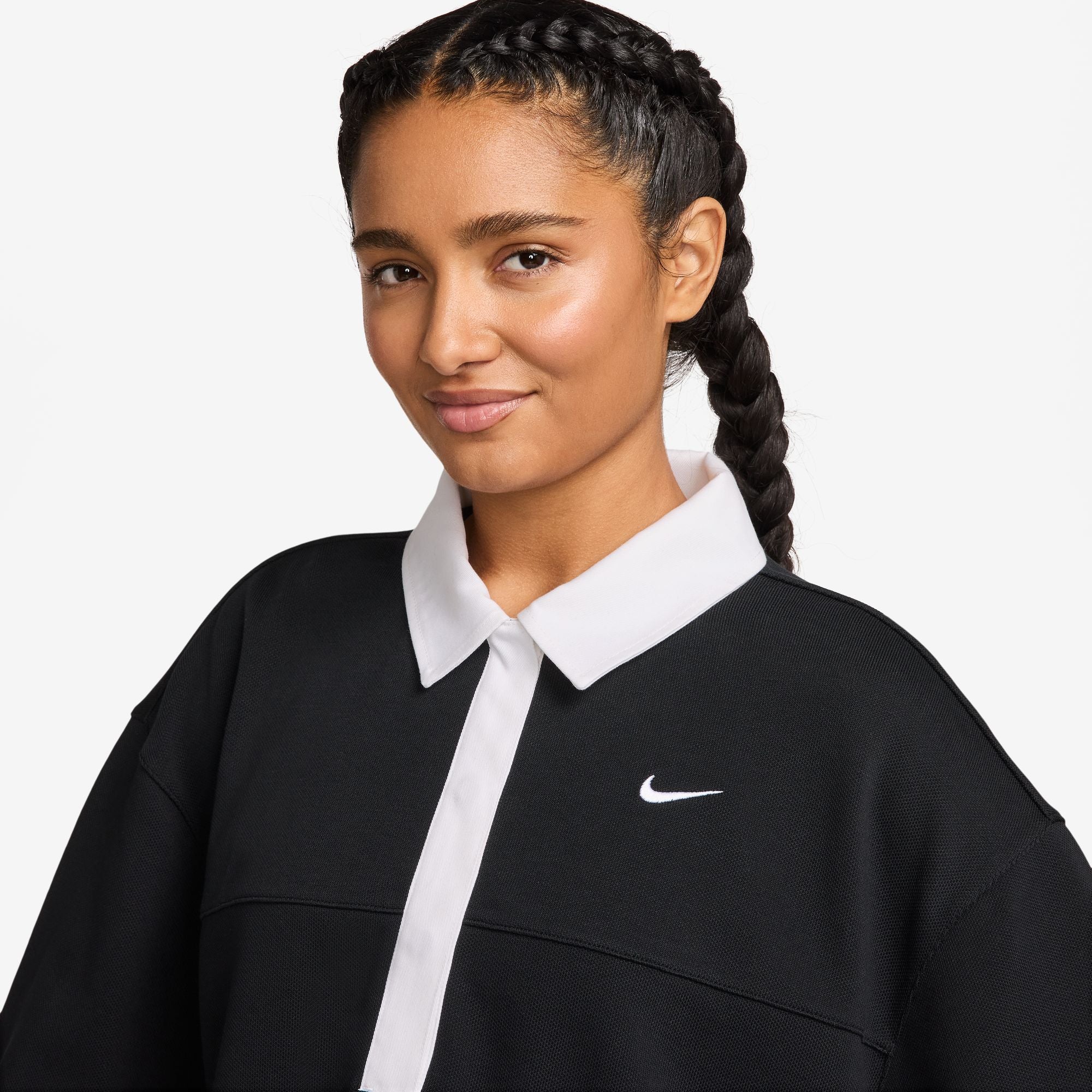 W NSW OVERSIZED SHORT-SLEEVE POLO TOP - Image 2