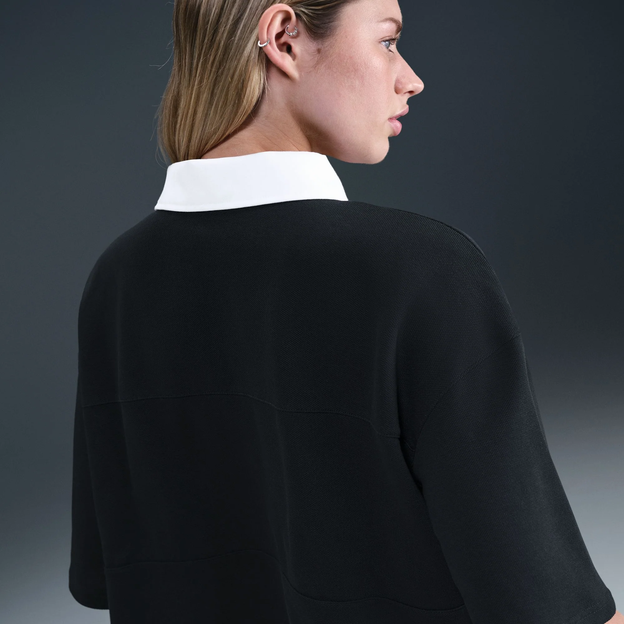 W NSW OVERSIZED SHORT-SLEEVE POLO TOP - Image 8