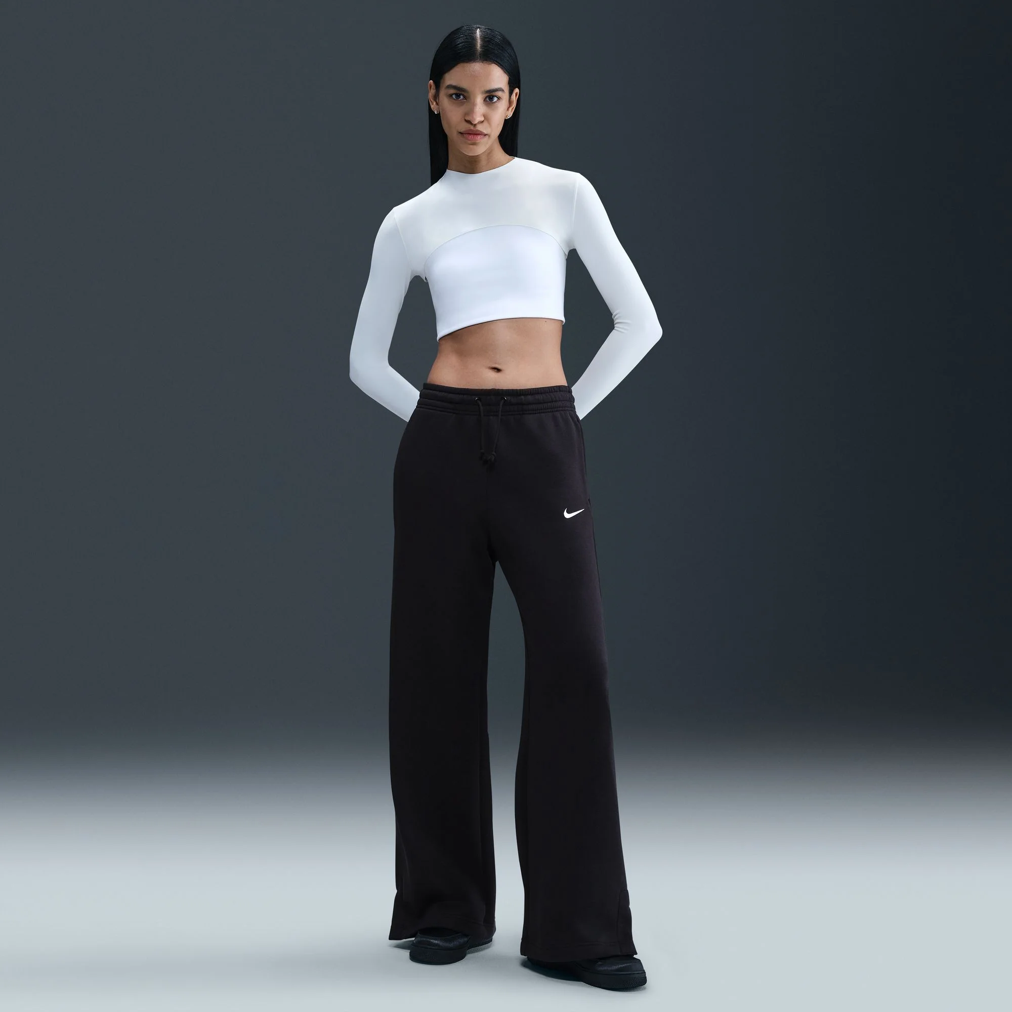 W NSW PHOENIX FLEECE HIGH WAISTED WIDE LEG PANTS