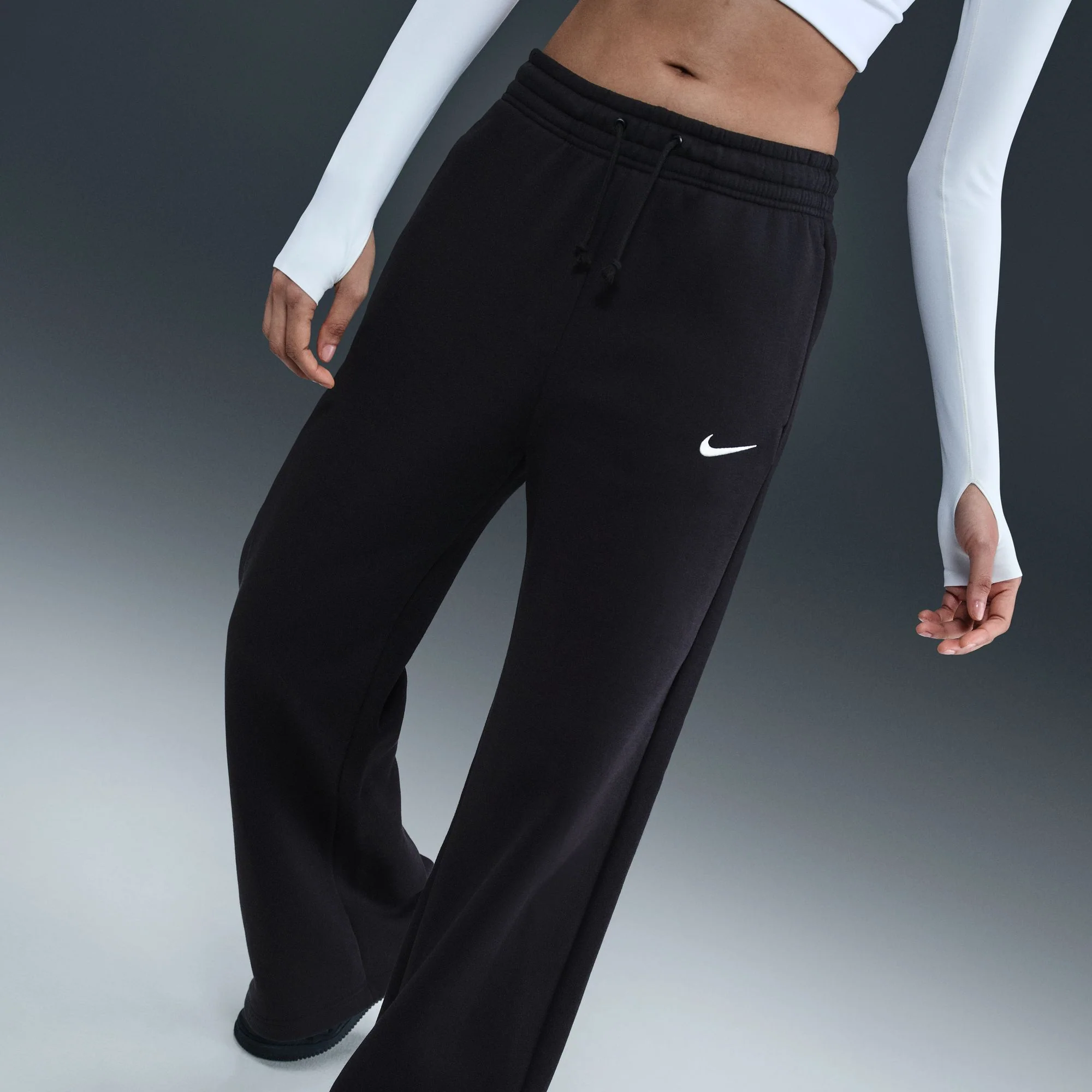 W NSW PHOENIX FLEECE HIGH WAISTED WIDE LEG PANTS - Image 2