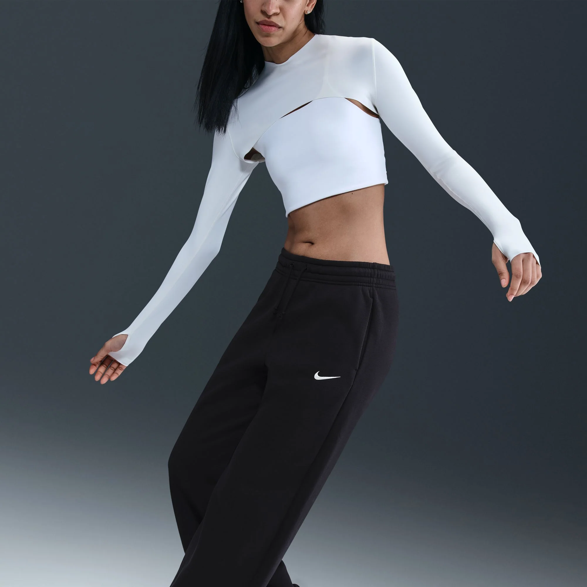 W NSW PHOENIX FLEECE HIGH WAISTED WIDE LEG PANTS - Image 3