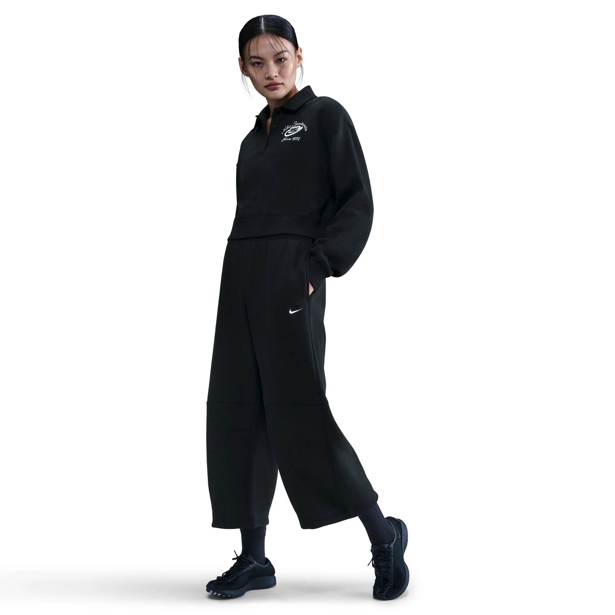 W NSW PHOENIX FLEECE LOOSE MID-RISE BARREL PANTS - Image 2