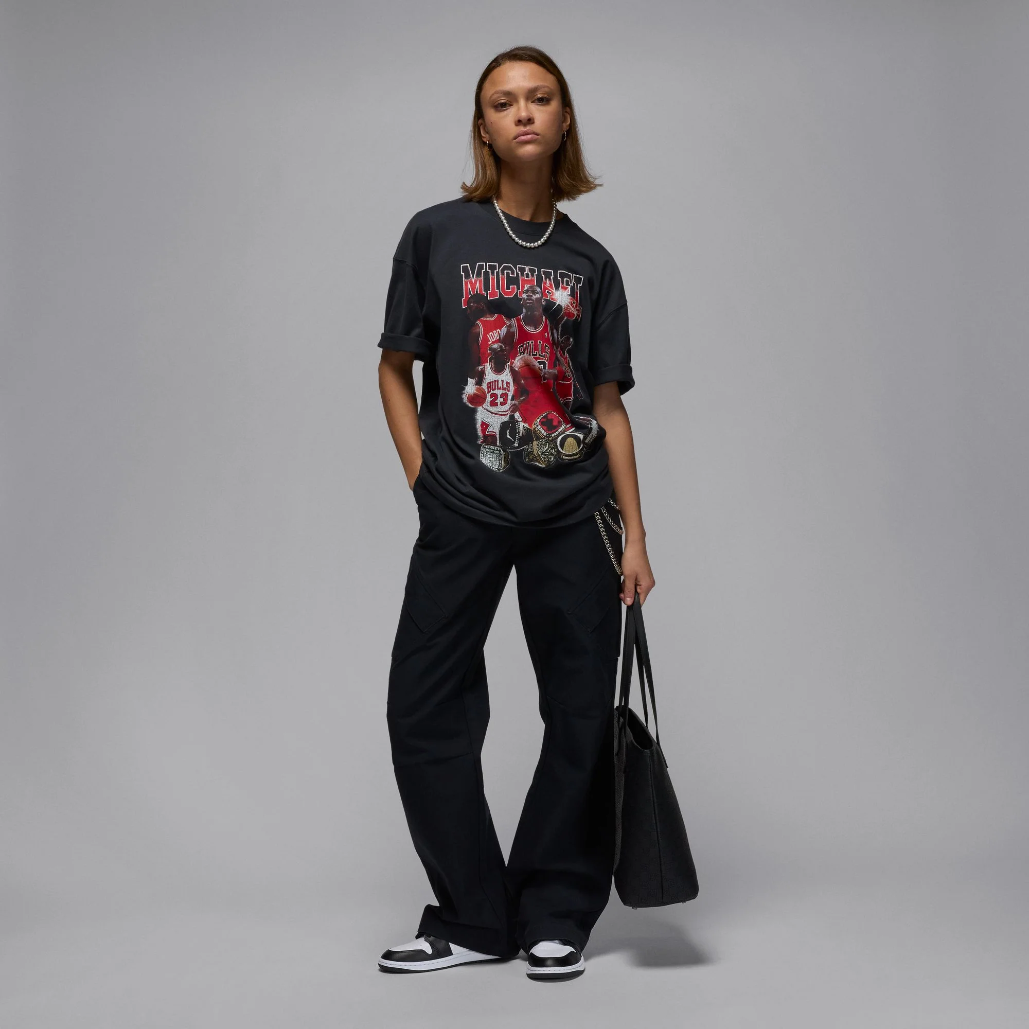 W OVERSIZED SHORT-SLEEVE GRAPHIC T-SHIRT - Image 2