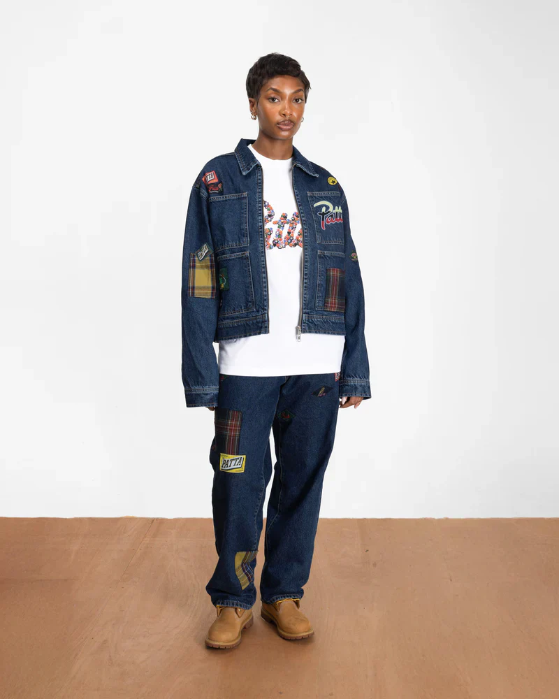 WHOLE LOTTA LABELS DENIM PANTS - Image 2