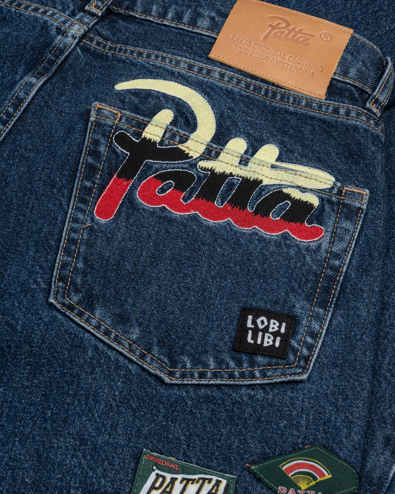WHOLE LOTTA LABELS DENIM PANTS - Image 6