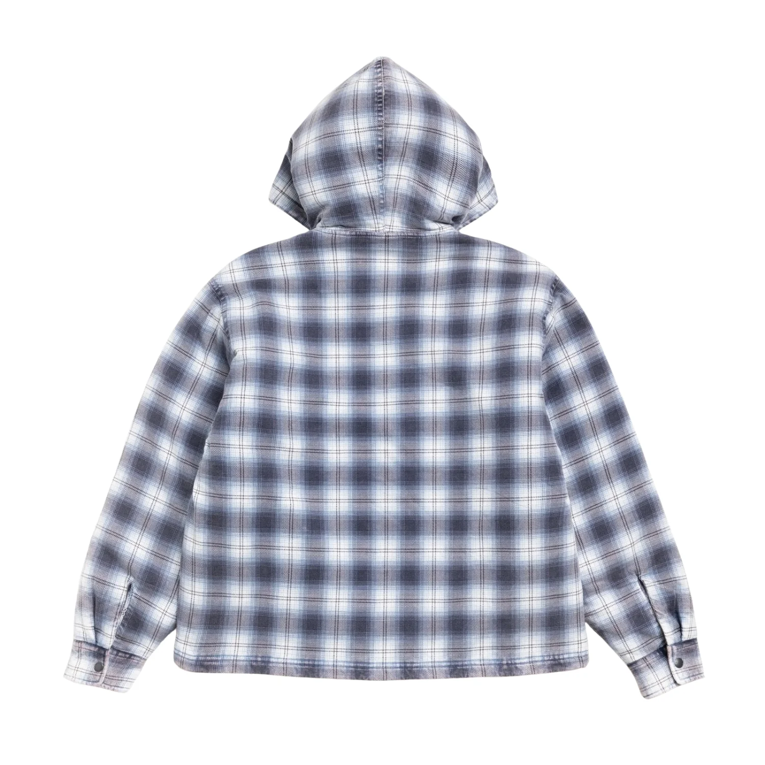 ZIP HOODED PLAID SHIRT - Image 2
